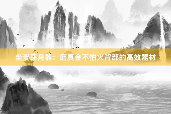 坐姿荡舟器：磨真金不怕火背部的高效器材
