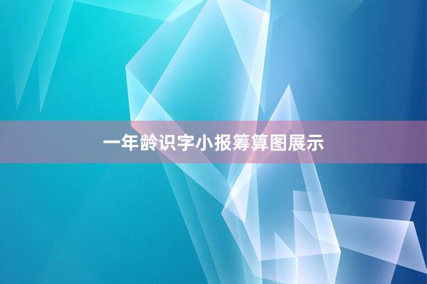 一年龄识字小报筹算图展示