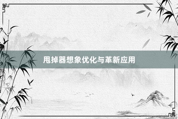 甩掉器想象优化与革新应用