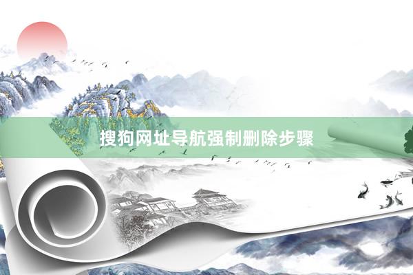 搜狗网址导航强制删除步骤
